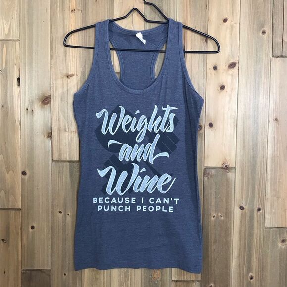 Delta Ringspun Womens Graphic Razorback Tee Workout T-shirt with Wine Sz Medium - Picture 3 of 12